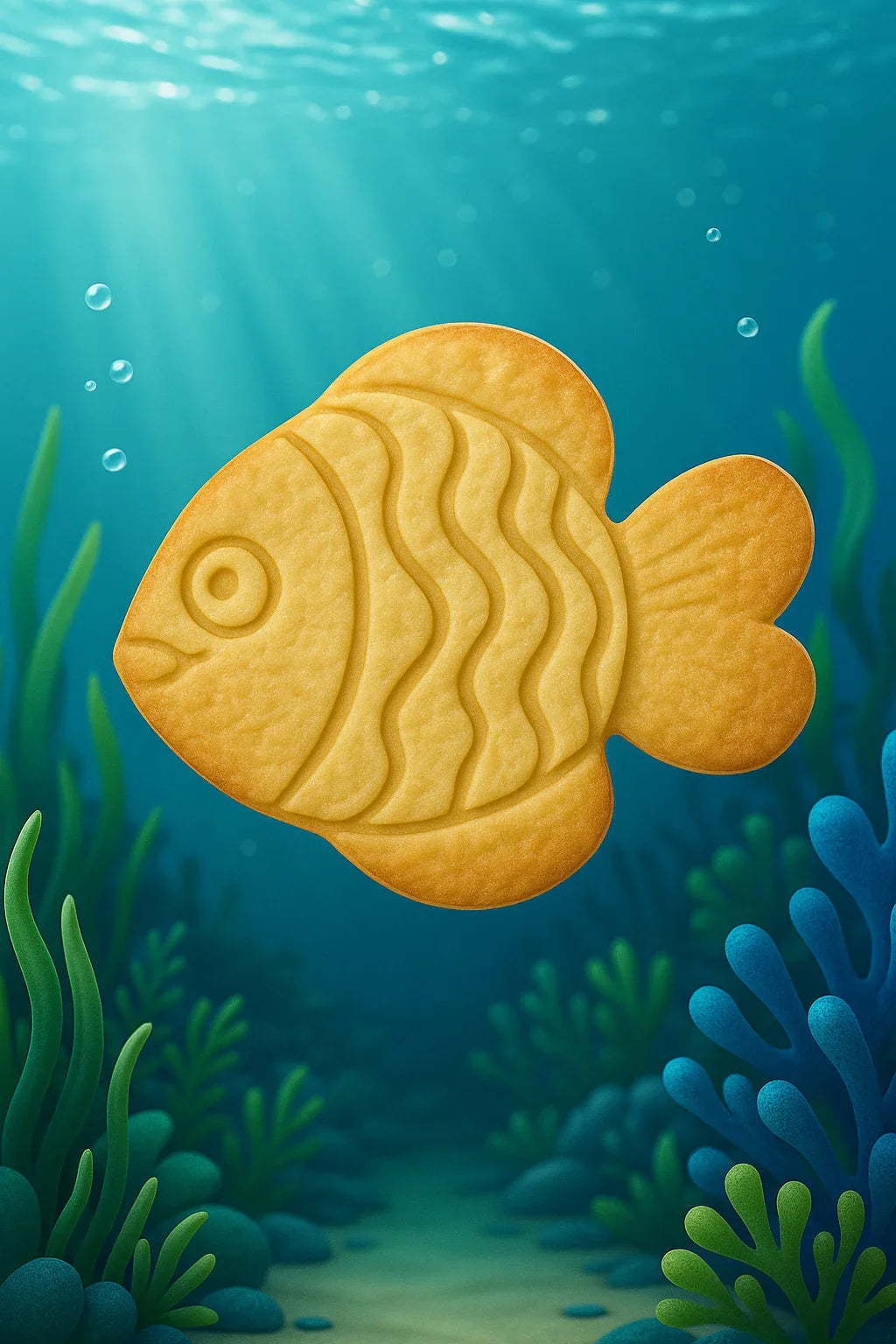 Tagliabiscotti Pesce Tropicale - PLA 3D 10,4x8,6 cm | Instile3D