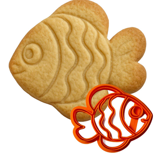 Tagliabiscotti Pesce Tropicale - PLA 3D 10,4x8,6 cm | Instile3D