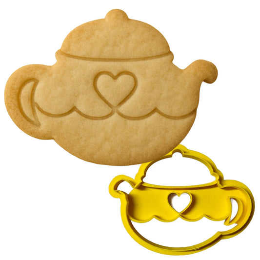 Tagliabiscotti Teiera con Cuore – PLA 3D 11,5x8,6 cm | Instile3D