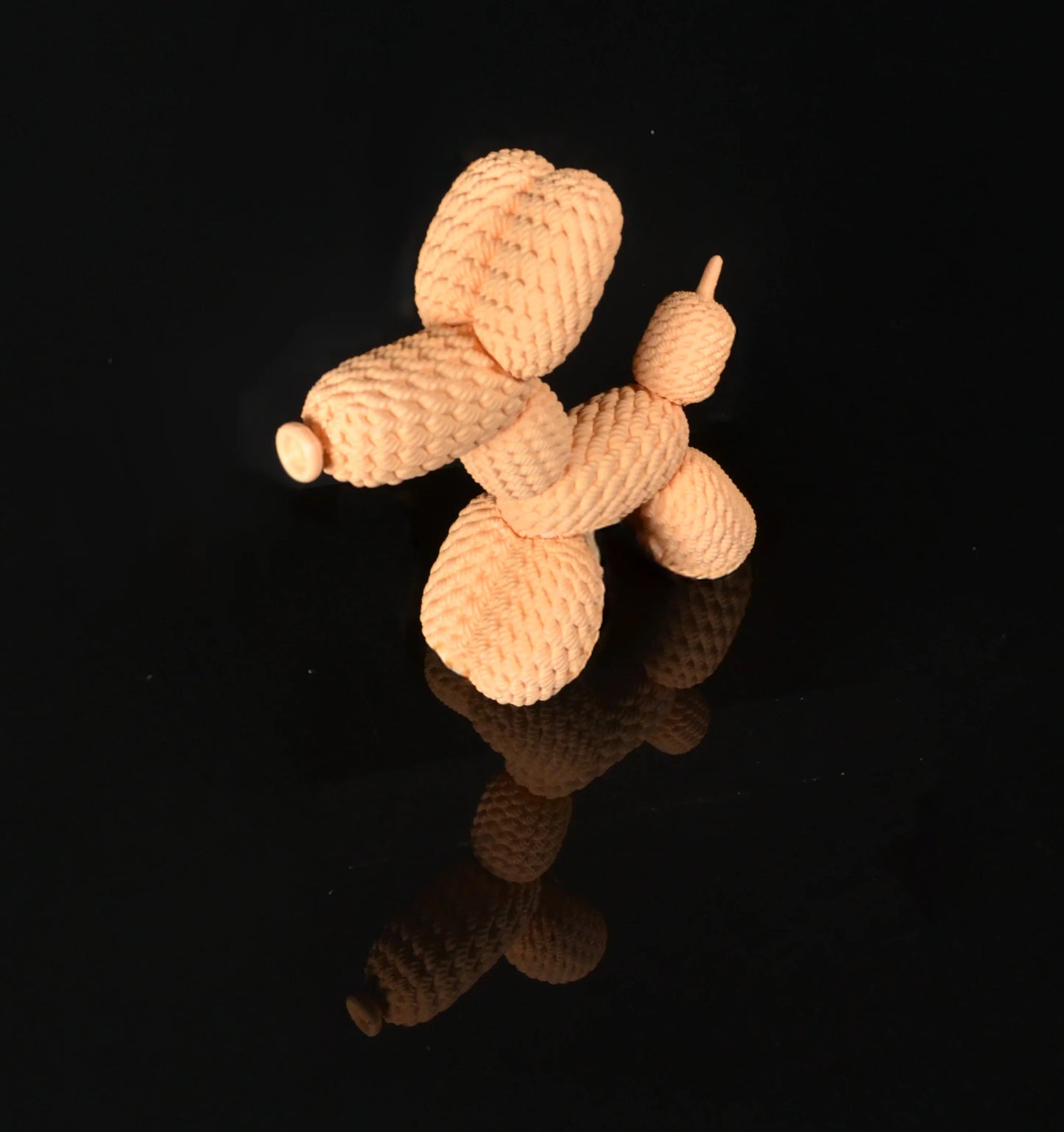 Cane Palloncino Uncinetto 3D in PLA - Scultura Moderna in Stile Artigianale