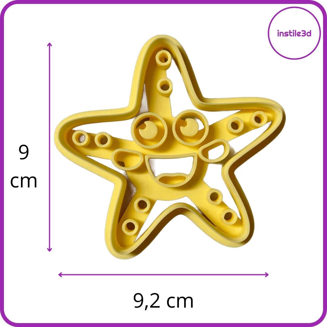 Tagliabiscotti Stella Marina - PLA 3D 9,2x9 cm | Instile3D