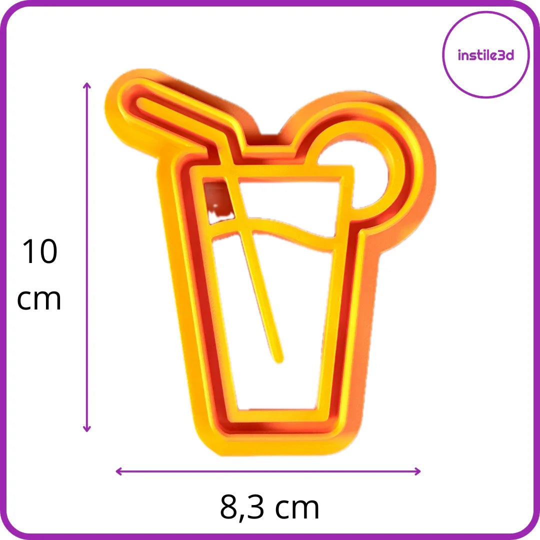 Tagliabiscotti Bicchiere con Cannuccia 10x8,3 cm in PLA | Instile3D