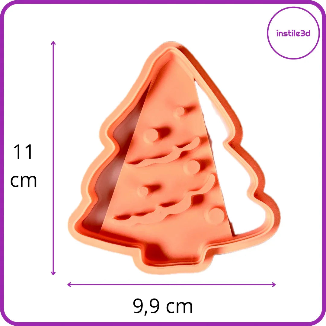 Tagliabiscotti Albero di Natale – Stampa 3D PLA – 11x10 cm