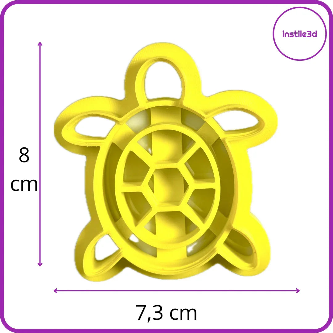 Tagliabiscotti Tartaruga - PLA 3D 7,3x8 cm | Instile3D