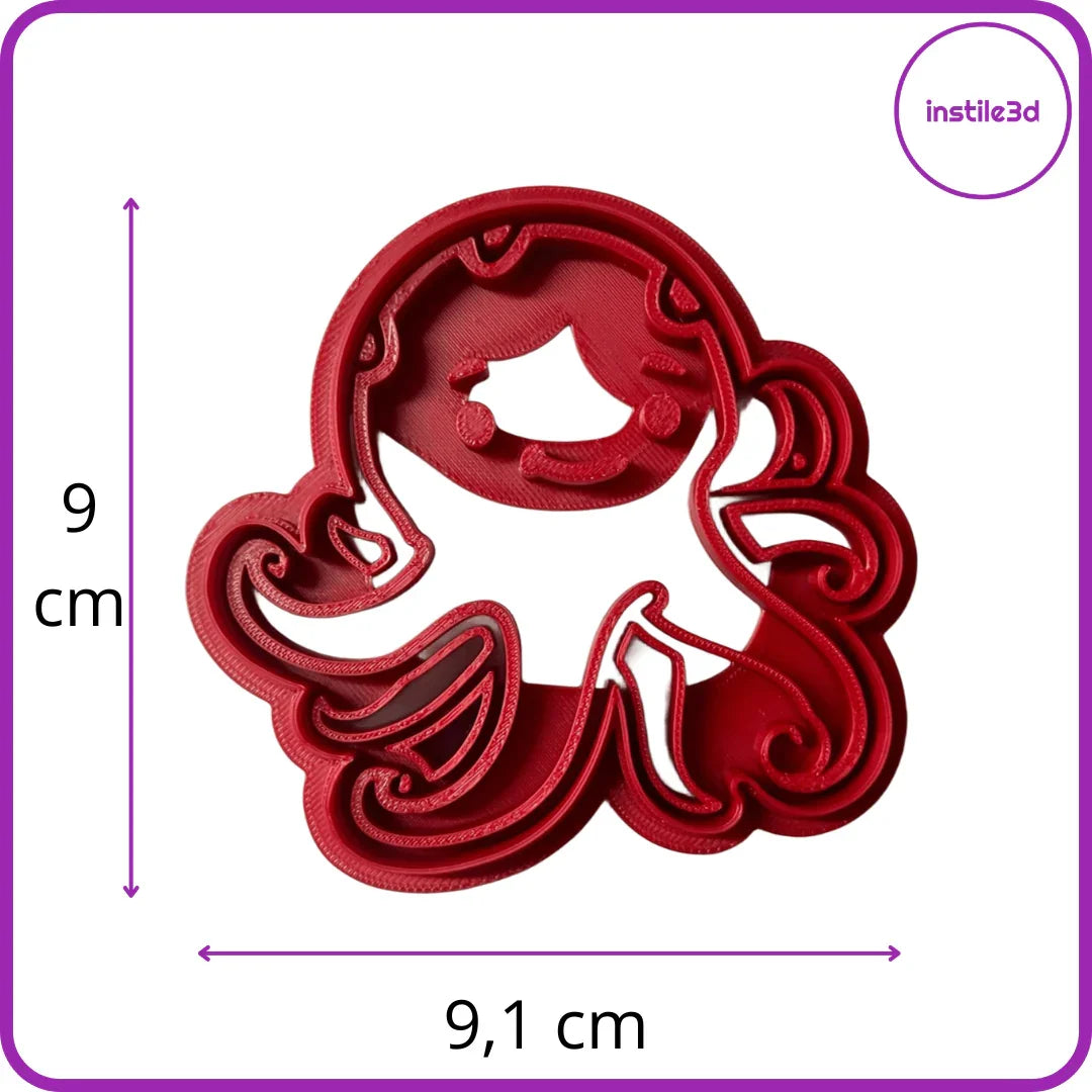 Tagliabiscotti Polipo - PLA 3D 9x9,1 cm | Instile3D