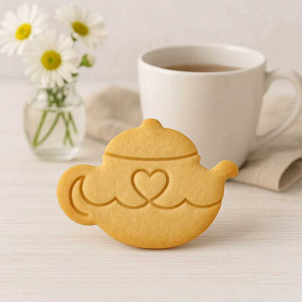 Tagliabiscotti Teiera con Cuore – PLA 3D 11,5x8,6 cm | Instile3D
