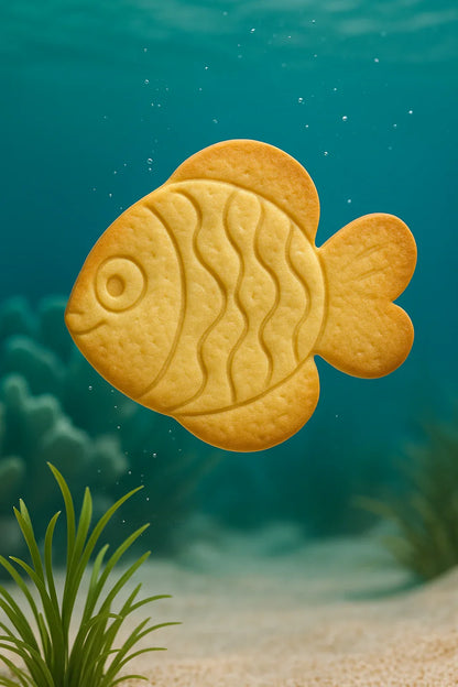Tagliabiscotti Pesce Tropicale - PLA 3D 10,4x8,6 cm | Instile3D