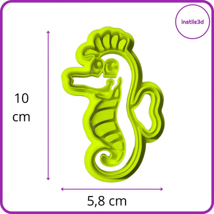 Tagliabiscotti Cavalluccio Marino - PLA 3D 10x5,8 cm | Instile3D