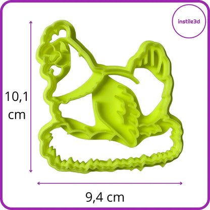 Tagliabiscotti Gallina - PLA 3D 10,1x9,4 cm | Instile3D
